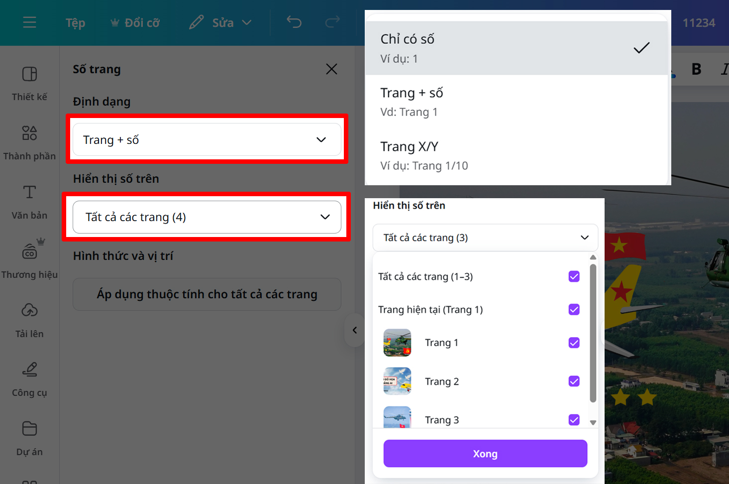 Cách đánh số trang trên Canva Cách đánh số trang trên Canva