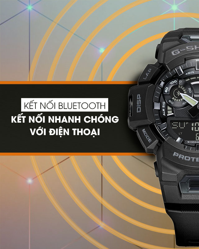 Đồng hồ G-SHOCK 48.9 mm Nam GBA-900-1ADR có khả năng kết nối Bluetooth nhanh chóng