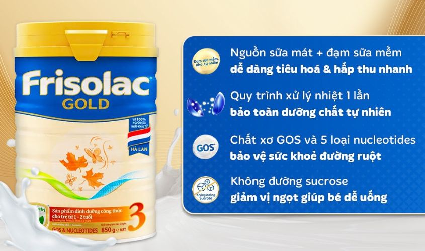 Sữa Frisolac Gold 3 Sữa Frisolac Gold 3