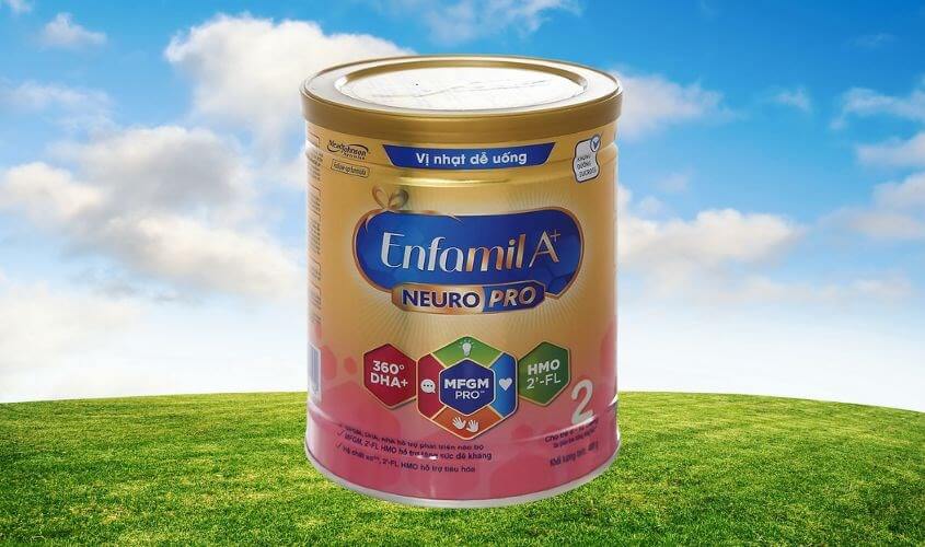 Sữa bột Enfamil A+ Neuropro số 2 vị nhạt dễ uống 400g (6 - 12 tháng)