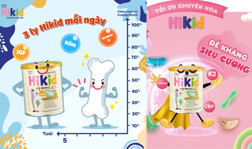 Mẹ nên cho bé uống 3 cốc sữa HiKid mỗi ngày