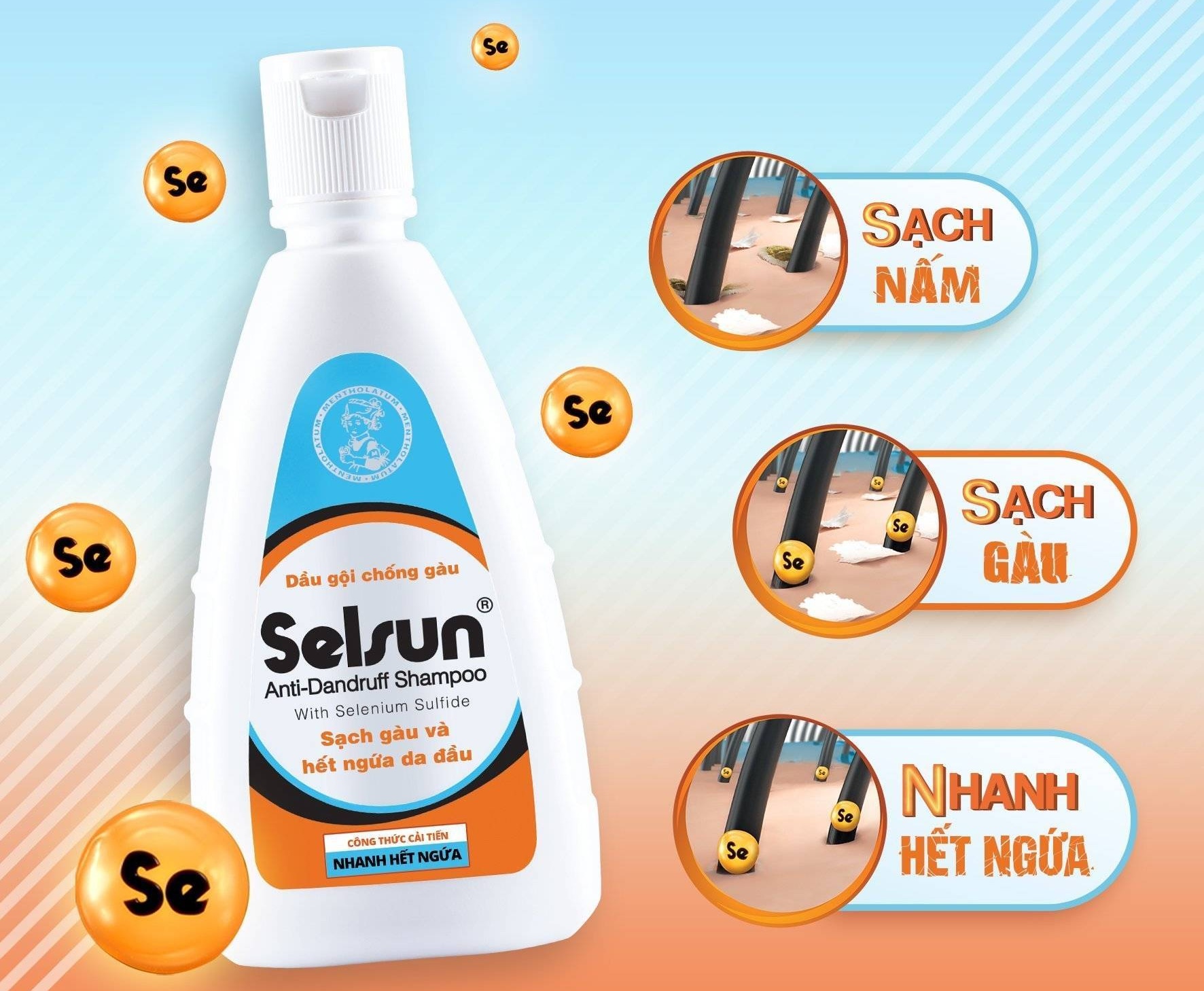 Dầu gội Selsun trị gàu và nấm da đầu hiệu quả