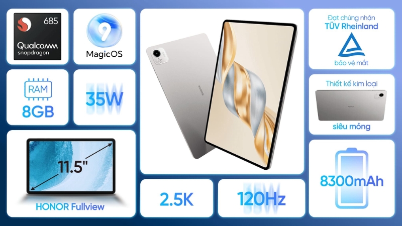 Máy tính bảng HONOR Pad X9a Máy tính bảng HONOR Pad X9a