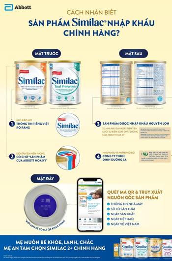 Cách nhận biết sữa bột Similac nhập khẩu chính hãng
