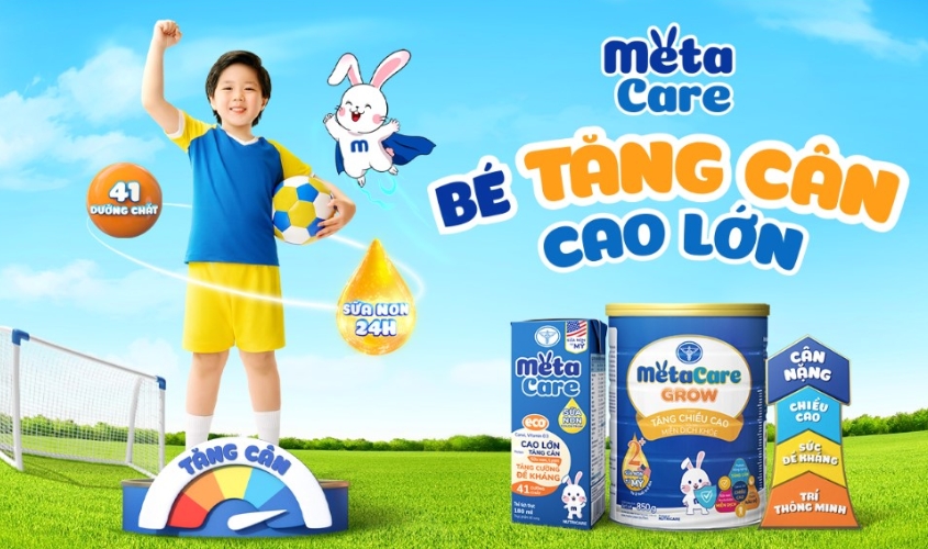 Sữa bột MetaCare là sản phẩm sữa công thức được sản xuất bởi Công ty TNHH Dinh dưỡng NutriCare Sữa bột MetaCare là sản phẩm sữa công thức được sản xuất bởi Công ty TNHH Dinh dưỡng NutriCare