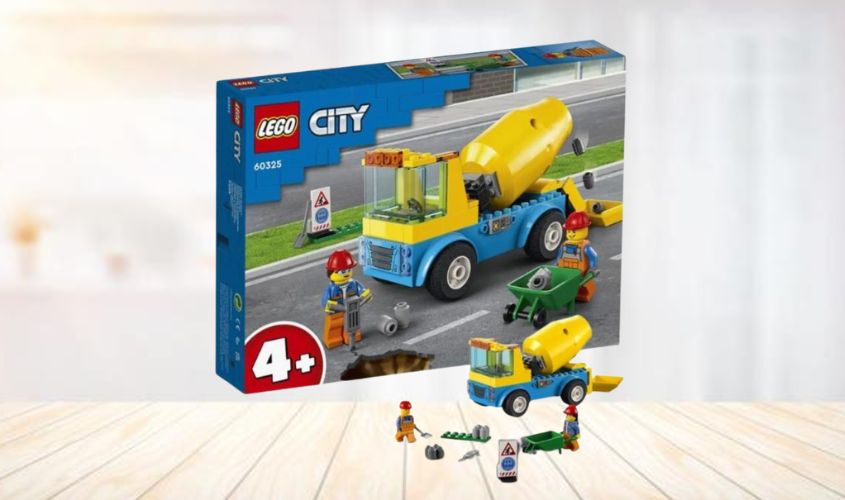 Đồ chơi lắp ráp xe trộn xi măng Lego City 60325 (85 chi tiết)