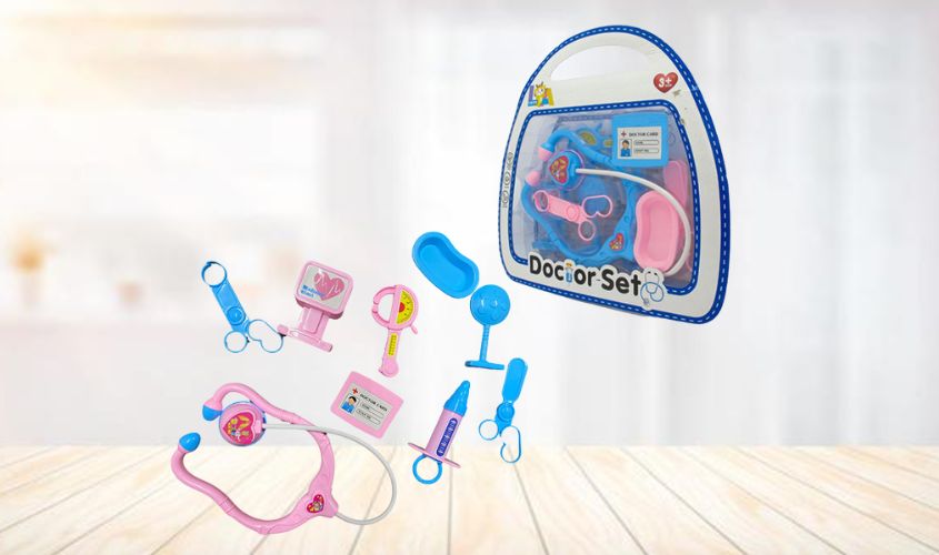 Đồ chơi vỉ đựng dụng cụ bác sĩ LATOYS LA9968V-5 - Màu ngẫu nhiên