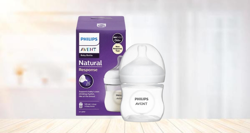 Bình sữa nhựa PP Philips Avent SCY900/01 cổ rộng 125 ml (0 - 1 tháng)