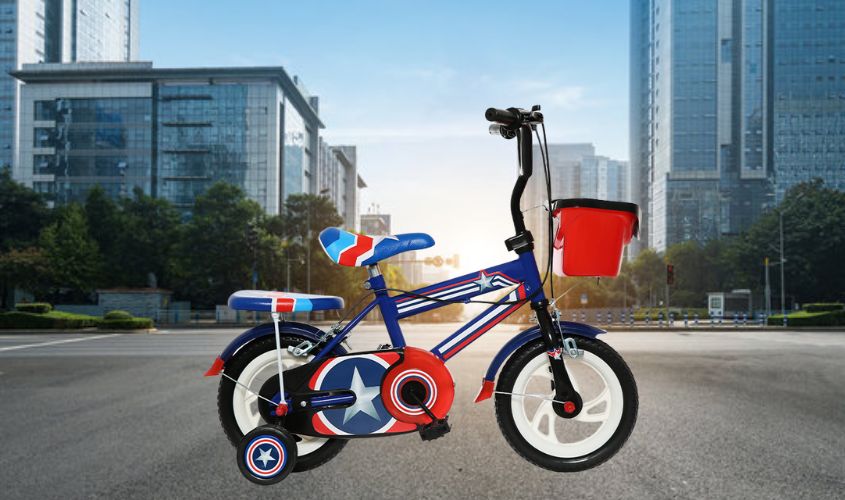 Xe đạp trẻ em Đại Phát Tài đội trưởng 12 inch