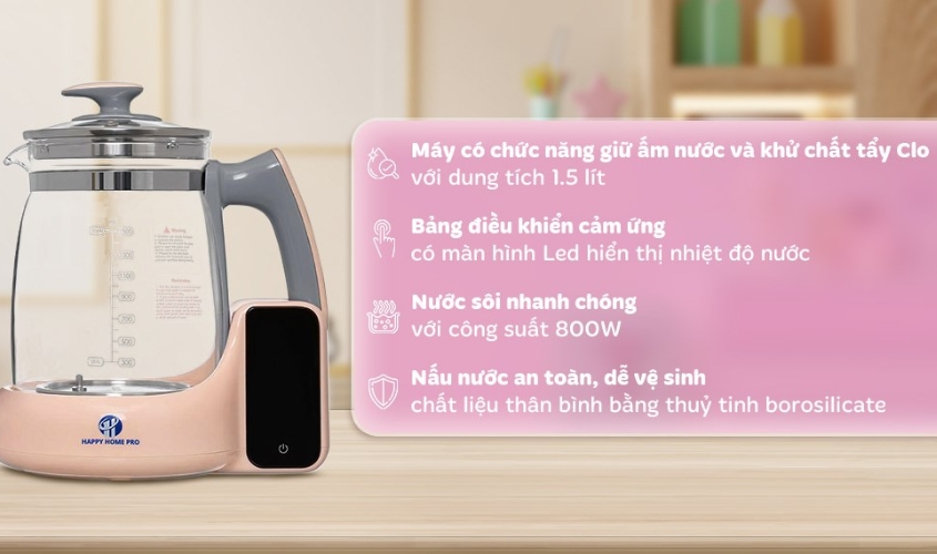 Bình đun nước pha sữa Gluck Baby HAP20