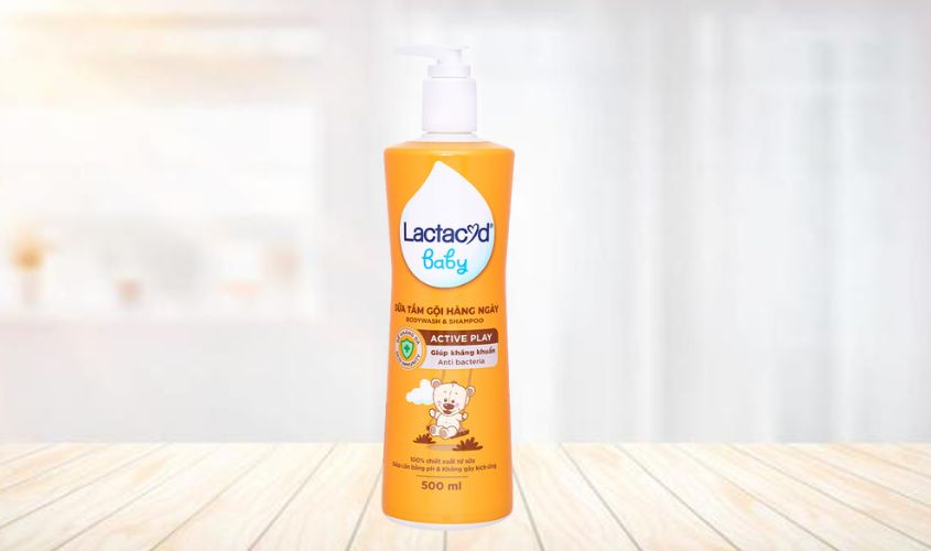 Sữa tắm & gội 2in1 cho bé Lactacyd Active Play hương tự nhiên 500 ml