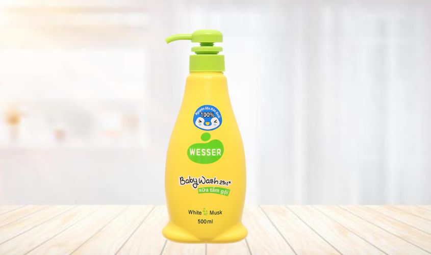 Sữa tắm & gội 2in1 cho bé Wesser hương cỏ xạ hương 500 ml