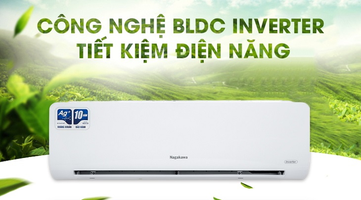 Công nghệ BLDC Inverter trên điều hòa Nagakawa, giúp tiết kiệm điện năng vượt trội