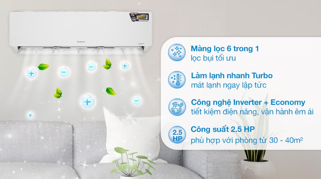 Điều hòa Nagakawa được trang bị công suất làm lạnh đa dạng từ 1HP đến 2.5HP phục vụ tốt nhiều nhu cầu khác nhau của bạn