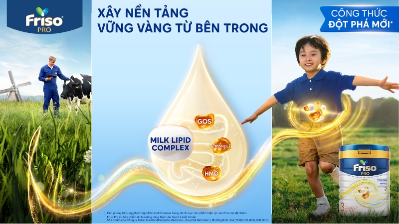 Friso Pro giúp trẻ xây dụng nền tảng đường ruột khỏe mạnh 