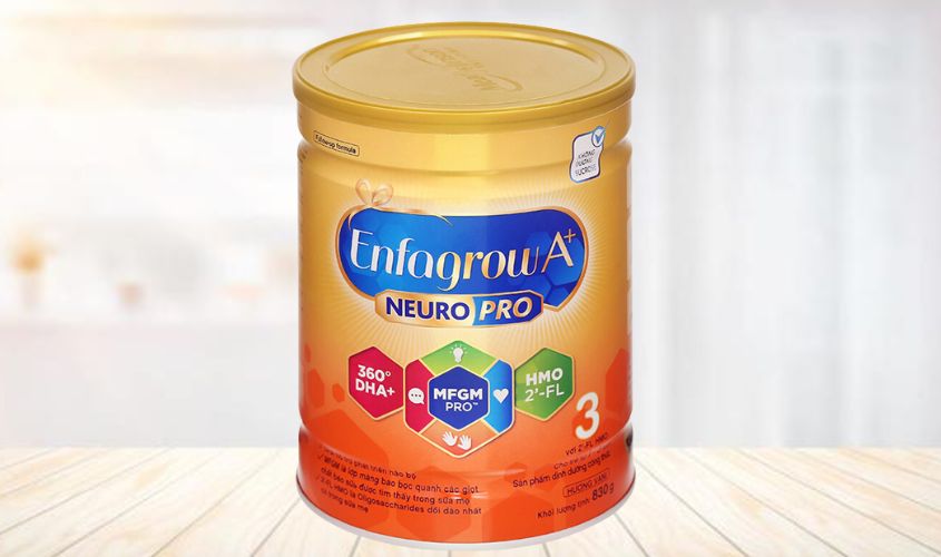 Sữa bột Enfagrow A+ Neuropro số 3 hương vani 830g (1 - 3 tuổi)
