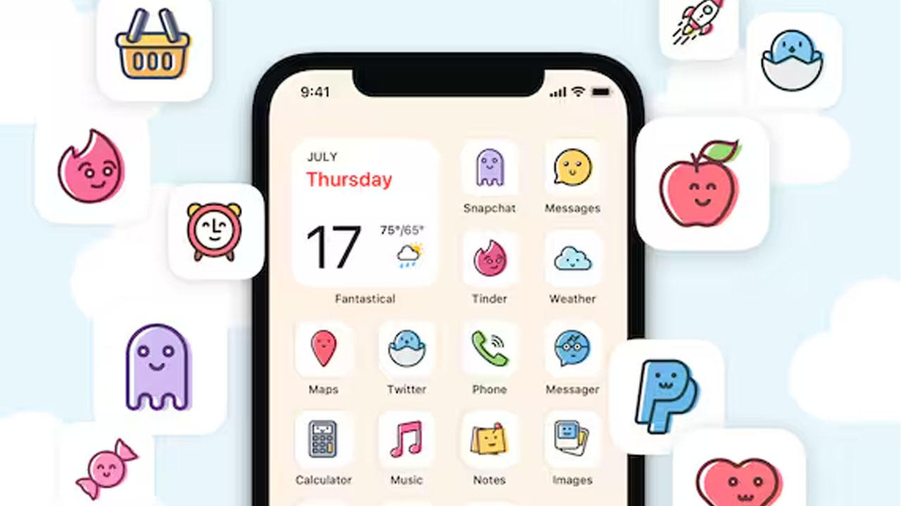Giao diện iPhone đẹp hơn khi icon, widget v&agrave; h&igrave;nh nền c&ugrave;ng phong c&aacute;ch