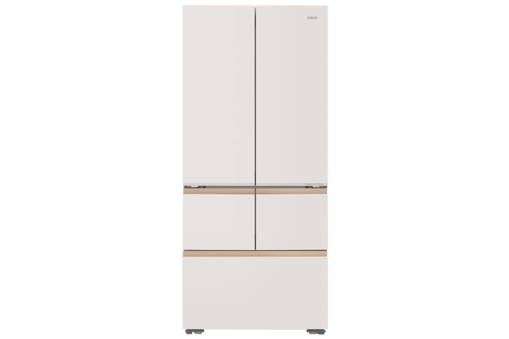 Tủ lạnh Aqua Inverter 512 lít Multi Door AQR-MA585XA(MC)U1 thiết kế âm tường tiện lợi, gọn gàng