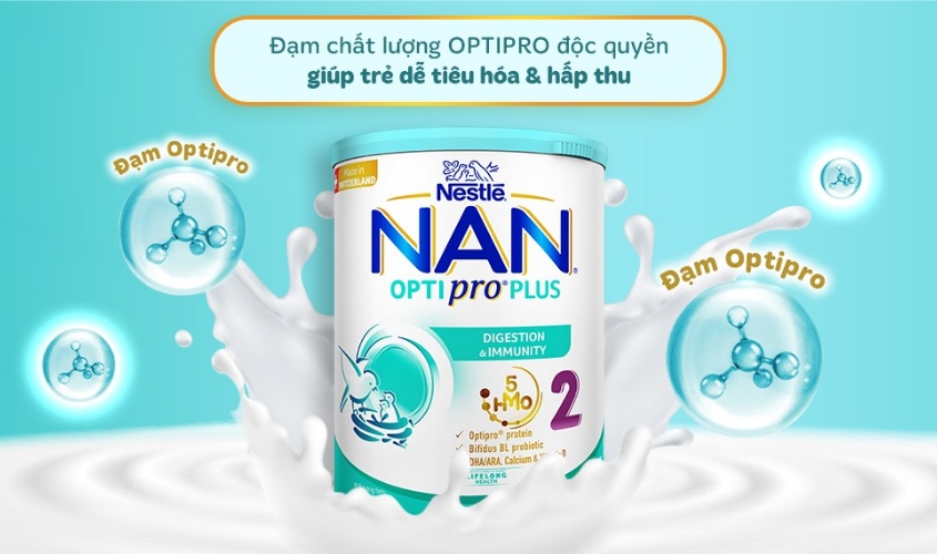 Sữa bột NAN Optipro Plus số 2 800g (6 - 12 tháng)