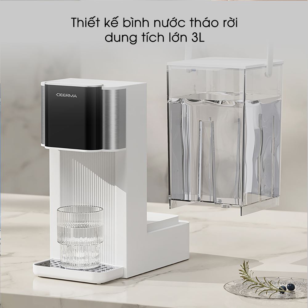 Ấm đun nước điện Deerma DEM-SH36W 3 lít có dung tích 3L phù hợp cho nhu cầu sử dụng hàng ngày của gia đình