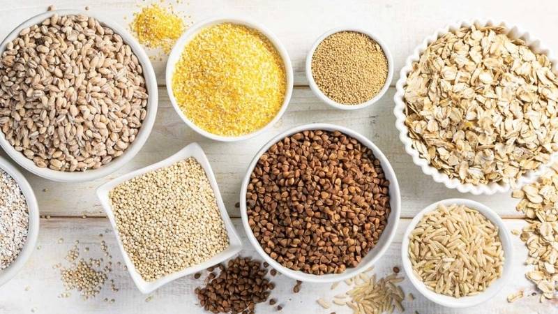 Các loại ngũ cốc nguyên hạt giàu tinh bột giúp hỗ trợ tiêu hóa tốt