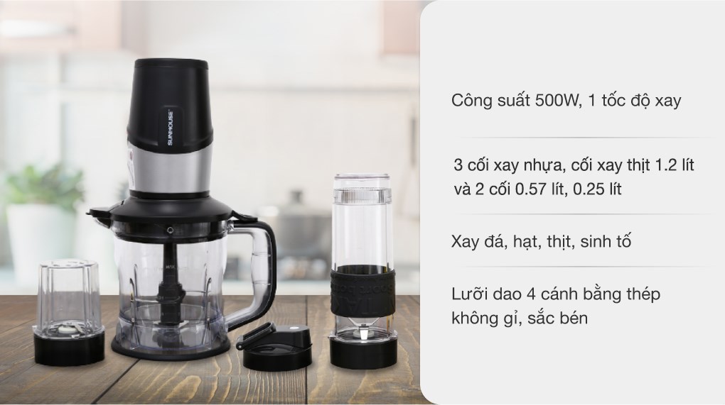 Máy xay sinh tố đa năng Sunhouse SHD5340 đang kinh doanh với giá 750.000đ (cập nhật tháng 08/2025 và thay đổi theo thời gian)