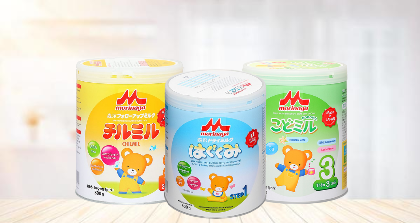 Bao bì mới của các dòng sữa Morigana