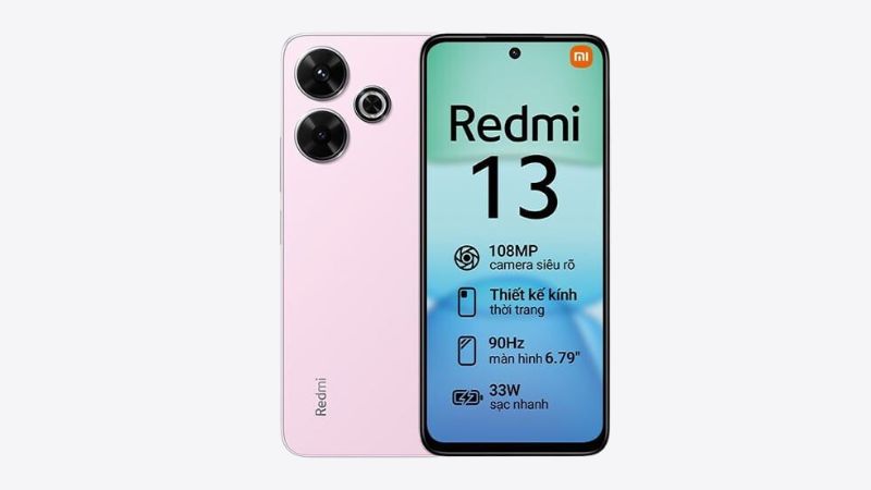 Xiaomi Redmi 13 màu Hồng siêu xinh Xiaomi Redmi 13 màu Hồng siêu xinh