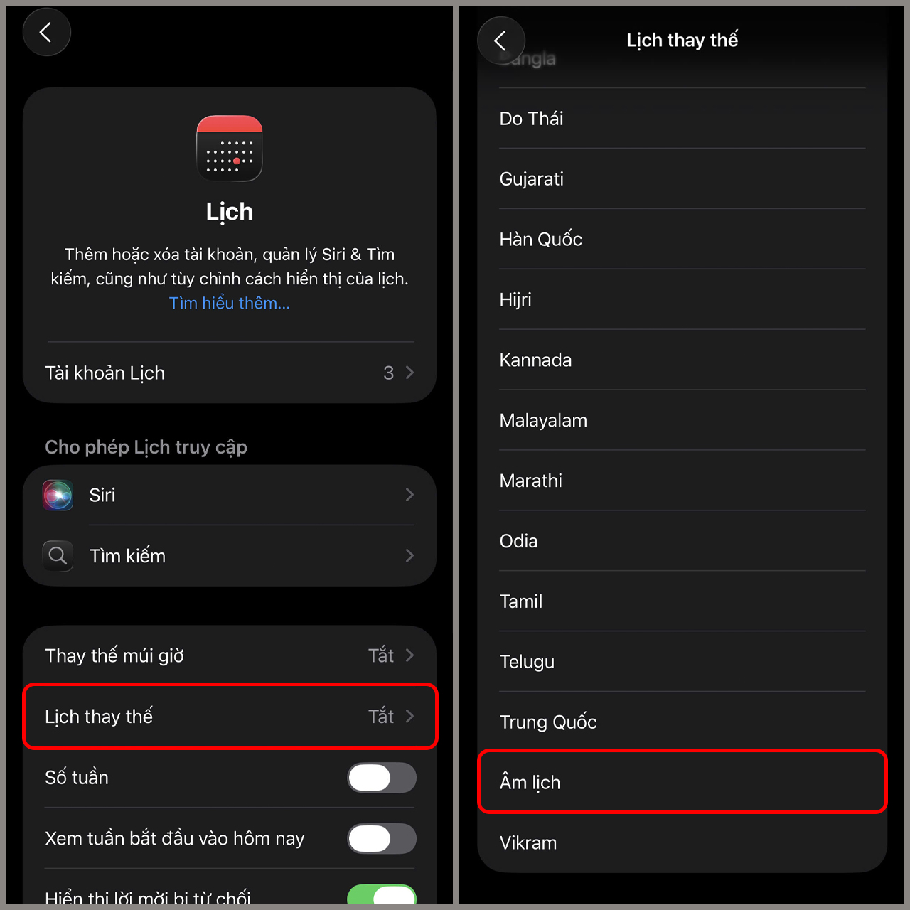 Cách hiện lịch âm trên màn hình khóa iPhone