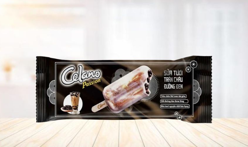 Kem que sữa tươi trân châu đường đen Celano Passion 65g 