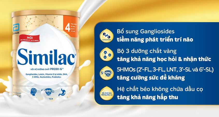 Sữa bột Similac 5G số 4 900g (2 - 6 tuổi)
