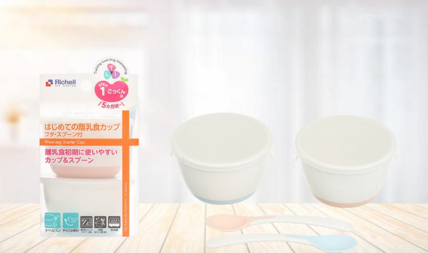 Bộ chén và muỗng Richell T.L.I