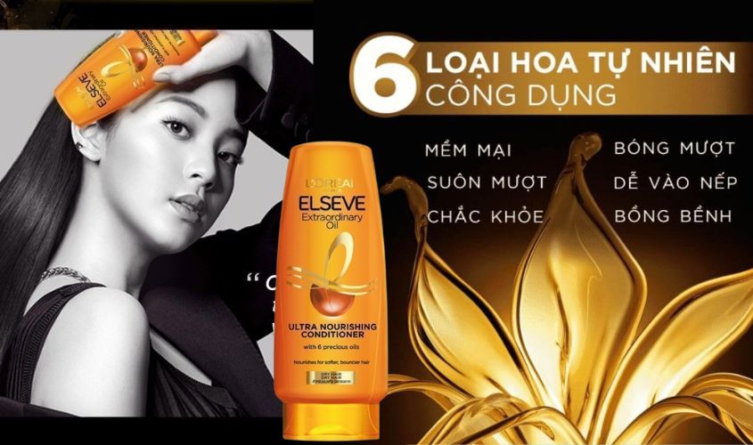 Dầu xả Dưỡng tóc suôn mượt Elseve Extraordinary Oil Ultra-Nourishing Conditioner L’Oréal Paris 280 ml
