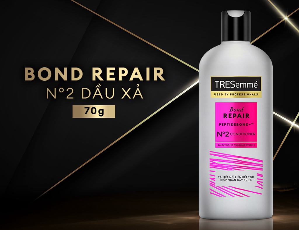 Dầu Xả TRESemmé Bond Repair Peptidebond+ Cho Tóc Hư Tổn Giúp Ngăn Gãy Rụng 
