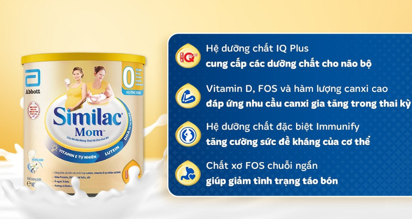 Sữa bầu Similac Mom hương vani 400g