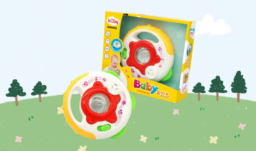 Đồ đùa baby rock star - rỗng lục lạc Happy baby DK580021