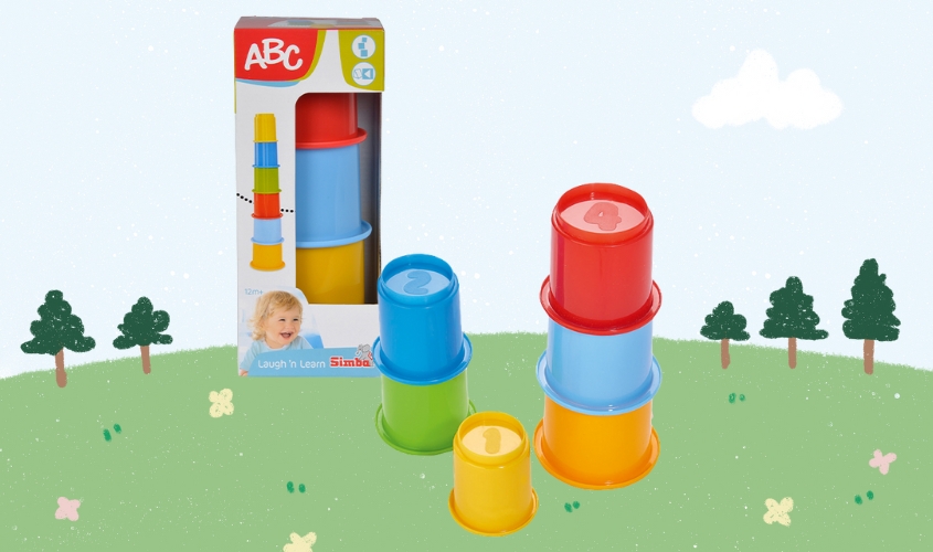 Đồ đùa ly xếp ông chồng ABC