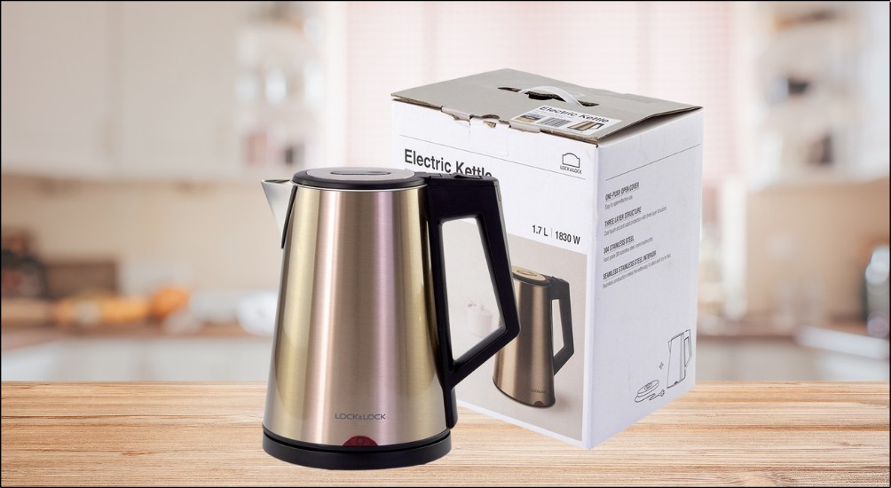 Bình đun siêu tốc Lock&Lock được thiết kế rất nhỏ gọn, hiện đại
