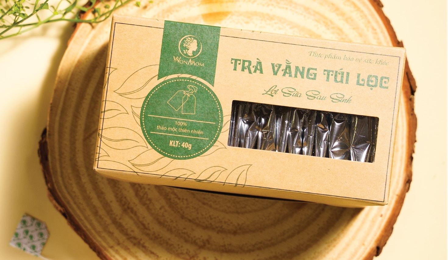 Trà vằng túi lọc lợi sữa Wonmom