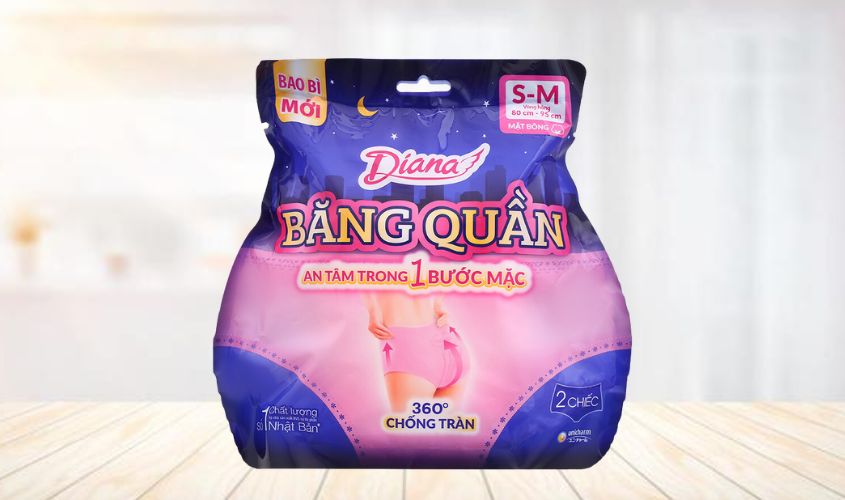 Băng quần ban đêm Diana chống tràn 2 miếng