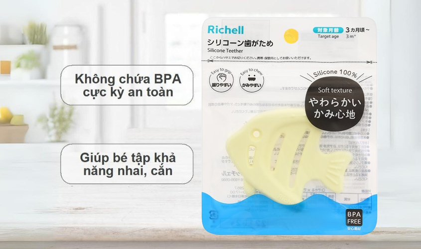 Gặm nướu Richell hình cá thần tiên (từ 3 tháng)