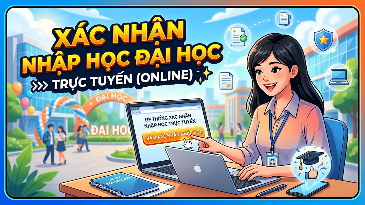 Cách Xác Nhận Nhập Học Trực Tuyến Vào Đại Học