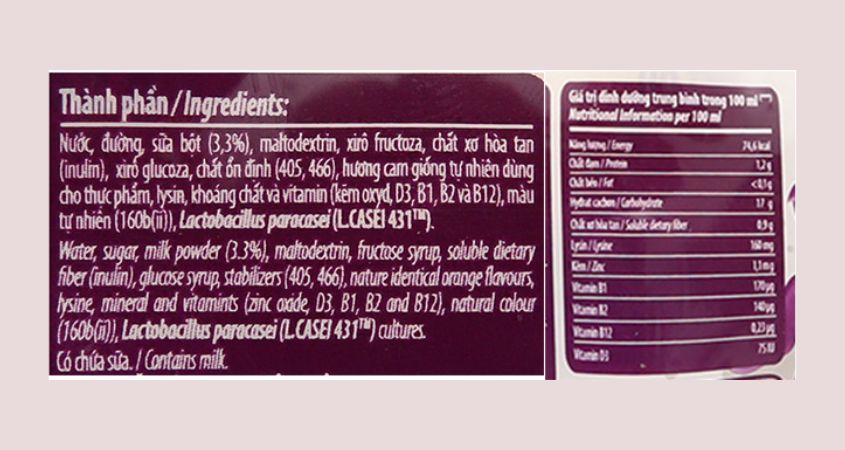 Sữa chua uống Probi còn cung cấp lợi khuẩn L.Casei 431, giúp hỗ trợ hệ tiêu hóa