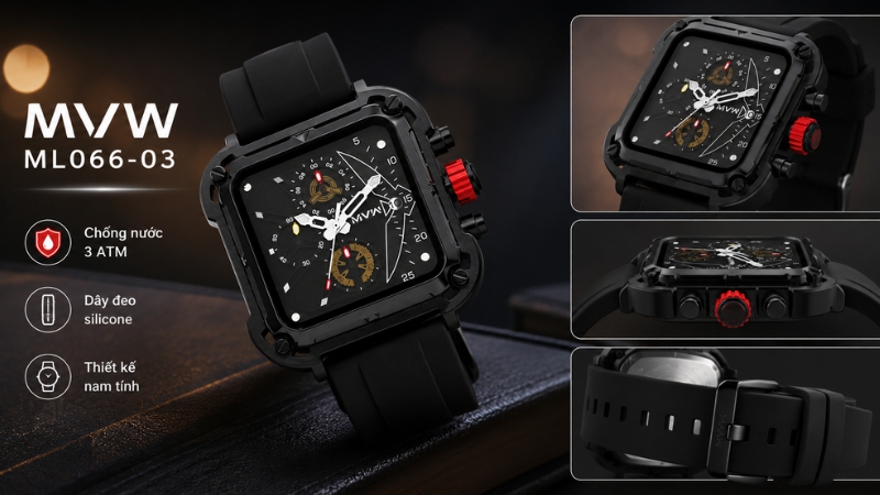 Đồng hồ MVW Sport 42 mm Nam ML066-03 Đồng hồ MVW Sport 42 mm Nam ML066-03
