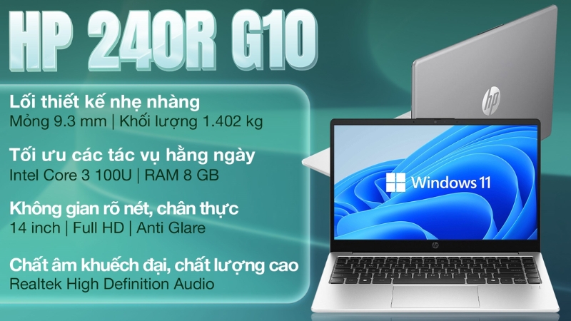 HP 240R G10 Core 3