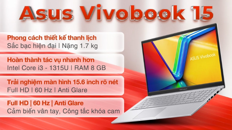 Asus Vivobook 15 X1504VA i3