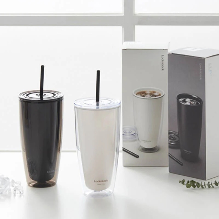 Bình đựng nước nhựa 750 ml Lock&Lock HAP507IVY có thiết kế tối giản
