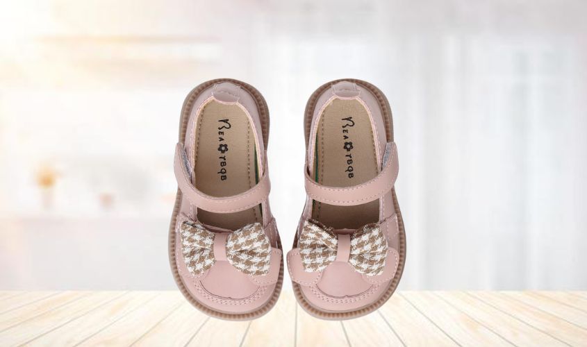 Giày búp bê cho bé Á Châu Avakids AC33 màu hồng