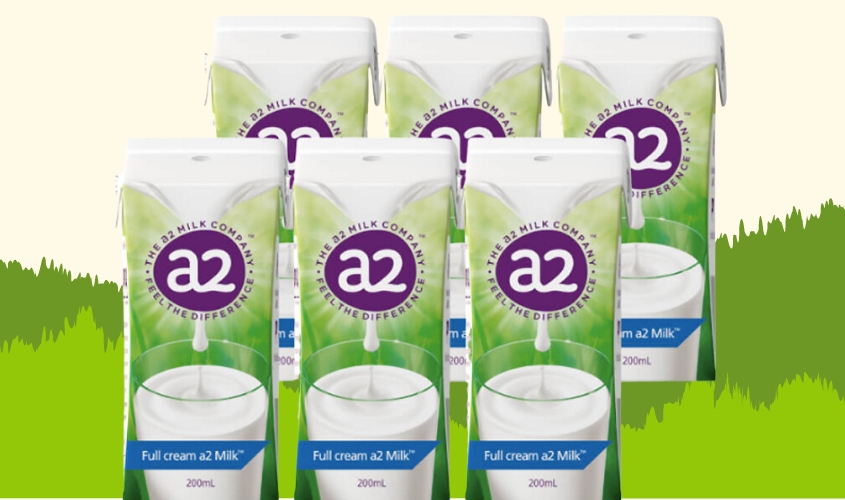 Lốc 6 hộp sữa tươi tiệt trùng a2 Milk không đường 200 ml (từ 1 tuổi) Lốc 6 hộp sữa tươi tiệt trùng a2 Milk không đường 200 ml (từ 1 tuổi)
