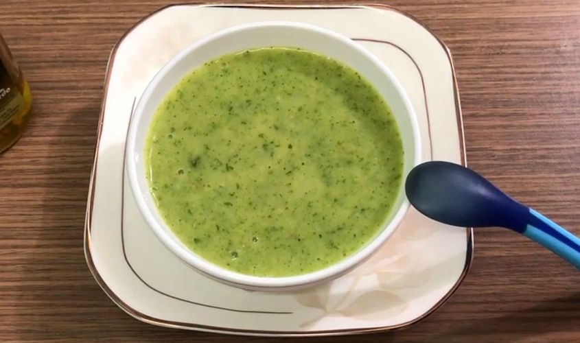 Hình minh họa cháo tôm yến mạch rau cải